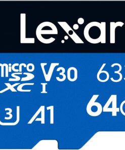 633x 64 GB Micro SD Kart, microSDXC UHS-I Kart W/O SD Adaptör, microSD Hafıza Kartı, 100MB/s Okumaya kadar, A1, Class 10, U3, V30 (LMS0633064G-BNNAA)