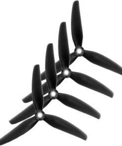 5 İnç Drone Pervanesi - 4'lü paket 2 x CW + 2 x CCW Stealth MK1 5″ (inç) 3 Pal CINE MAT SİYAH