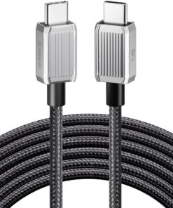 60W 3A PD Type-C to Type-C Hızlı Şarj ve Data Kablosu 1.5 Metre Siyah