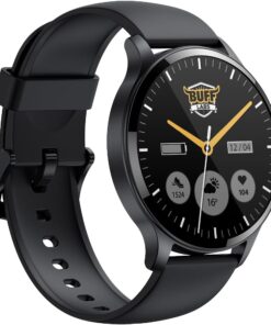 LABS Buff Akıllı Saat 1.43 İnç Büyük Ekran IP68 Spor Mod BT5.2 Siyah, Buff Labs, 47mm