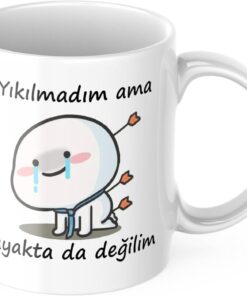 Ama Ayakta Da Değilim Kupa Bardak Komik Yazılı Hediyelik Çay Kahve Kupası Coffee Mug