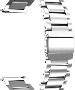 Amazfit Bip 3 Pro Metal Stainless Steel Kordon (Amazfit Bip 3 Pro ile Uyumlu Kordon, Akıllı Saat Kayışı)