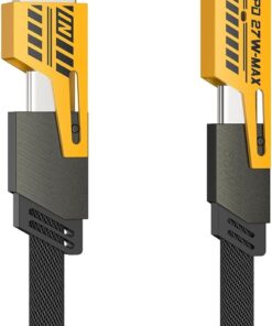 4'ü 1 Arada Çoklu Sarj Kablosu: 1,5 M Çoklu USB Sarj, Örgülü Sarj Kablo USB'den 100W A/USB C'den 65W Tip C/27W 480 Mbps PD ile Uyumlu iPhone Samsung Galaxy Macbook iPad ile Uyumlu