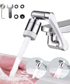 XLotus L 1080 Derece Hareketli Oynar Musluk Başlığı Krom - Tüm Banyo ve Mutfak Bataryaları ile Uyumlu
