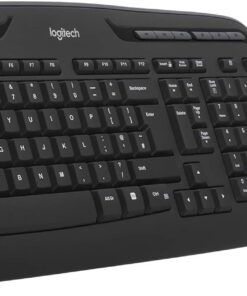 MK330 Kablosuz Klavye ve Mouse Seti, Multimedya Tuşları, Sıvı Dökülmesine Dayanıklı, 10 m Kullanım Mesafesi, Türkçe Q Klavye, Siyah