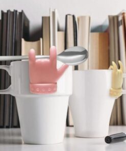 Çay ve Kahve Buddy Seti, 2 Adet, Silikon Kaşık ve Çay Poşeti Tutacağı, BPA İçermez, Çok Amaçlı ve Şık Tasarım, Kolay Temizlik