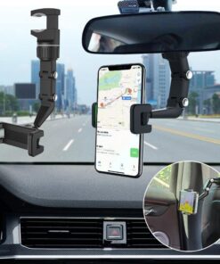 360° Derece Ayarlanabilir Araba Dikiz Ayna Montaj Telefon Tutucu GPS Telefon Tutucu