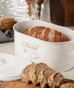 Metal Metal Kapaklı Ekmeklik (Bread Baskılı) Ln1022B