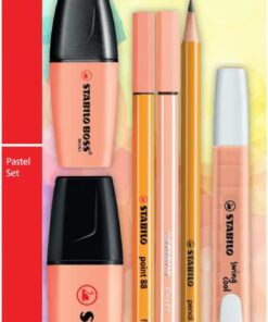 - Kalem Seti - Tek Pastel Renk - 6'lı Set - Turuncu