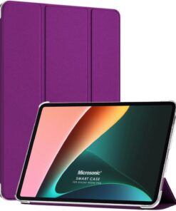 Xiaomi Redmi Pad SE için Kılıf Slim Translucent Back Smart Cover Mor [Redmi Pad SE ile Uyumlu Kılıf - Mor]