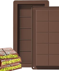2 adet çikolata kalıbı, silikon, derin, Du-bai çikolata kalıbı, 10 oluklu enerji barı, silikon kalıp, çikolata tahtası, derin çikolata kalıbı, ekstra derin çikolata kalıbı, çikolata pralin için