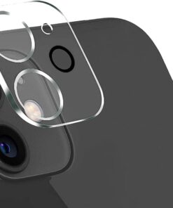 12 Uyumlu Kamera Lens Koruyucu Tam Şeffaf Temperli Cam Yüksek Çözünürlüklü HD Çizilmez ve Parmak İzi Bırakmaz