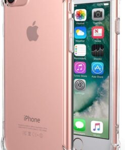 iPhone 7/8/SE 2020/SE 2022 Uyumlu Darbe Önleyici Sararmaya Dayanıklı Airbag Korumalı Ultra Slim TPU Şeffaf Silikon Kılıf (Şeffaf, iPhone 7/8/SE 2020/SE 2022)
