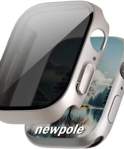 [Watch 9 8 7 41MM] Apple Watch 9 8 7 41MM için Watch Hayalet Ekran Koruyucu Kırılmaz Cam Tam Kaplayan Watch Kasa Koruyucu Kılıf Gizlilik Özellikli Ekran Apple Watch 9 8 7 41MM ile Uyumludur