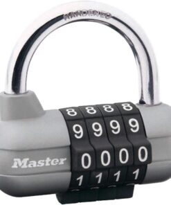 Lock 1520EURD Şifre Kombinasyonlu Asma Kilit, Gri, 5,9 x 6,4 x 2,6 cm