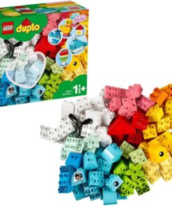 DUPLO Classic Kalp Kutusu 10909-18 Ay ve Üzeri Okul Öncesi Yaştaki Çocuklar için Gelişimi Destekleyen Yaratıcı Oyuncak Yapım Seti (80 Parça)