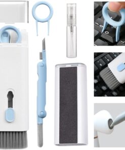 Klavye Temizleme Fırçası,7'si 1 Arada Çok Fonksiyonlu Klavye, Monitör, Kulaklık, Telefon, Dizüstü Bilgisayar, Bluetooth Kulaklıklar için Temizleme Kiti - Mix Renk