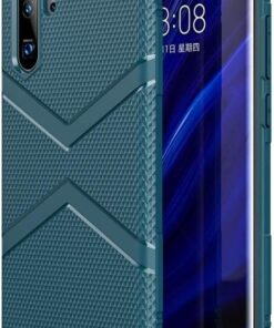 Kılıf Kapak, Huawei P30 Pro Elmas Kalkan TPU Düşme Koruma Kılıfı (Siyah) (Renk: Lacivert)
