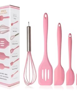 Mutfak Takımı - Yanmaz Yapışmaz Mutfak Seti, Pasta Silikon Yumurta Fırçası, Kaşık, Çırpıcı, Tutacak Seti