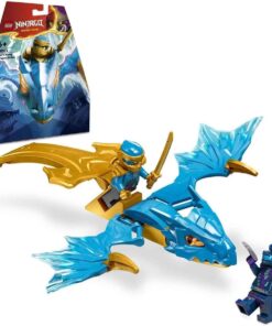 NINJAGO Nya’nın Yükselen Ejderha Vuruşu 71802-6 Yaş ve Üzeri Çocuklar için Nya Minifigürü İçeren Yaratıcı Oyuncak Yapım Seti (26 Parça)