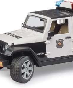 - Jeep Wranger U.R. Polis Aracı Ve Açık Tenli Memur Ölçekli Model
