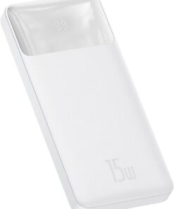 Bipow Overseas Edition Dijital Ekranlı 15W 10.000 mAh Powerbank Beyaz