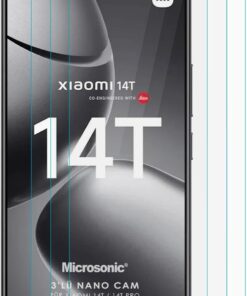 Xiaomi 14T Screen Protector Nano Glass Cam Ekran Koruyucu (3`lü Paket) [14T ile Uyumlu Ekran Koruyucu - Şeffaf]