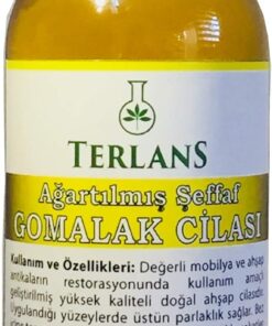 Ağartılmış Şeffaf Doğal Gomalak Cilası 100 ml Shellac Bleached