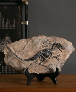 Vintage Dinozor Fosil Reçine Heykeli Retro Tarzda Minyatür Kapalı Alan Dekorasyonu ve Koleksiyon Parçası Eşsiz Hediyelik ve Hatıra Objeleri
