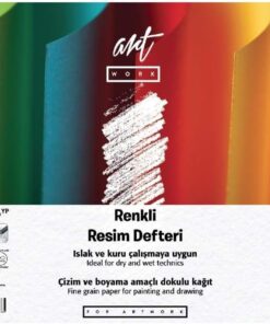 Clara Renkli Resim Defteri 160 gr / 180 gr, 35 x 50, 12/3 Yaprak