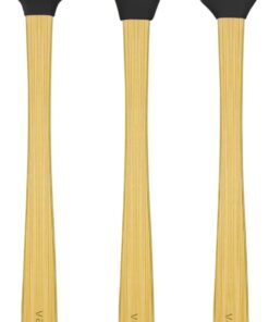 Indigo 3'Lü Siyah Bambu Silikon Spatula Seti Uzun 26 Cm Vlt1502