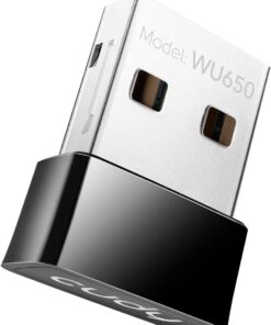 WU650 AC650 USB WiFi Adaptörü, PC ve Dizüstü Bilgisayar için, Nano Boyut, Windows XP/7/8.x/10/11, Mac OS ile uyumlu