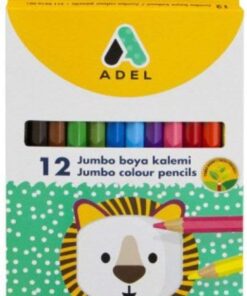 Jumbo Hexa Boya Kalemi 12 Renk, Tam Boy