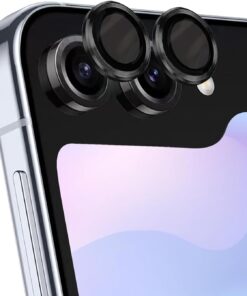 Samsung Galaxy Z Flip 6 Tekli Kamera Lens Koruma Camı Siyah [Galaxy Z Flip 6 ile Uyumlu Ekran Koruyucu - Siyah]