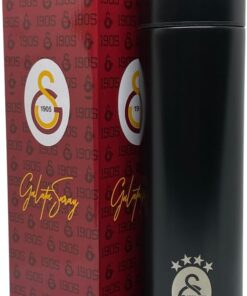 500ml Lisanslı Çift Katlı Paslanmaz Çelik Termos 8 Saat Sıcak Soğuk Hediye Kutulu Siyah