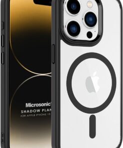 Kılıf Apple iPhone 15 Pro için Magsafe Shadow Planet Siyah [iPhone 15 Pro ile Uyumlu Kılıf - Siyah]