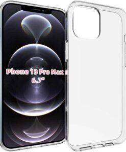 Apple iPhone 13 Pro Max Kılıf Süper Silikon Renksiz