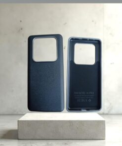 Xiaomi Redmi Note 14 Pro 5G İle Uyumlu PU DERİ Kılıf İçi Kadife Metal çerçeve Darbeye Karşı Koruyan İnce Derİ Hissi [NOTE 14 PRO PU DERİ] (Siyah)