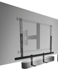 SOUND 3550 Evrensel Soundbar tutucu | Bose Soundbar 500/700, Sonos Arc/Beam/Playbar, Samsung, Sony, LG ve JBL için de uygundur | VESA 100 ila 600 için tutucu | Maks. ağırlık 6,5 kg
