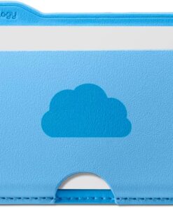 Spigen Iphone için Magsafe Özellikli 3 Kartlı Manyetik Cüzdan Folder Pop Sky Blue Cloud - Afa07499, Sky Blue Cloud