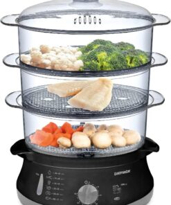 Steamcook 60 Dakika Zaman Ayarlı 10 Litre Bpa İçermeyen Buharlı Pişirici