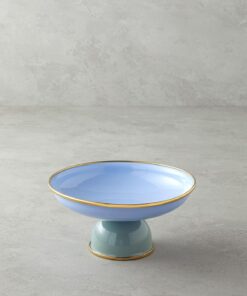 Home Petite Emaye Sunumluk 18 cm Mavi - Yeşil