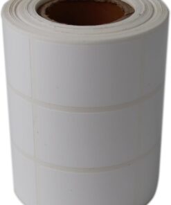 etiketler , hazır al hızlı al PP Opak Etiket 30mm x 50mm Ruloda 1500 Adet Yan Yana 3 lü 40mm Kuka Çapında Yırtılmaya Dayanıklı Etiket