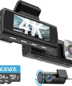 D10 Çift Kameralı 4K+1080P Sony STARVIS Sensörlü Yapay Zeka Destekli Wi-Fi ve GPS'li Araç Kamerası