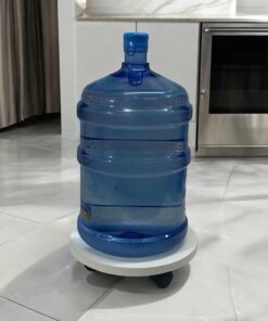 Yuvarlak Ahşap Saksı Altlığı Damacana Tüp Saksı Sehpası
