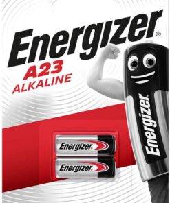 A23/E23A Alkaline 2'li Pil, Krom/Siyah/Kırmızı
