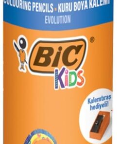 Kids Evolution Kuru Boya Kalemi 13'lü Metal Tüp, Kıymık Oluşturmaz, Çiğnemeye Karşı Dayanıklı, Kolay Açılır