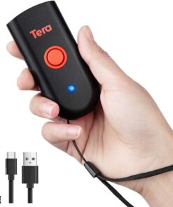 Mini Taşınabilir Barkod Tarayıcı CCD Barkod Tarayıcı 3'ü 1 arada Bluetooth ve USB Kablosu ve 2,4G Kablosuz Kağıt ve Ekran Barkod Okuyucu Üzerine 1 Adet Barkod Okuyucu, 1100CCD