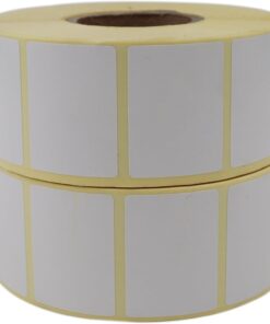 etiketler , hazır al hızlı al Kuşe Etiket 40mm x 30mm Ruloda 1500x2 Adet 2 Rulo 40mm Kuka Çapında Baskısız Barkod Yazıcı Etiketi
