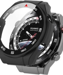 Huawei Watch Ultimate için Kılıf Clear Premium Slim WatchBand Siyah [Watch Ultimate ile Uyumlu Kılıf - Siyah]